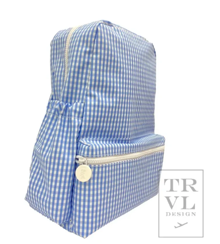 Backpacker in Gingham Sky | TRVL Design