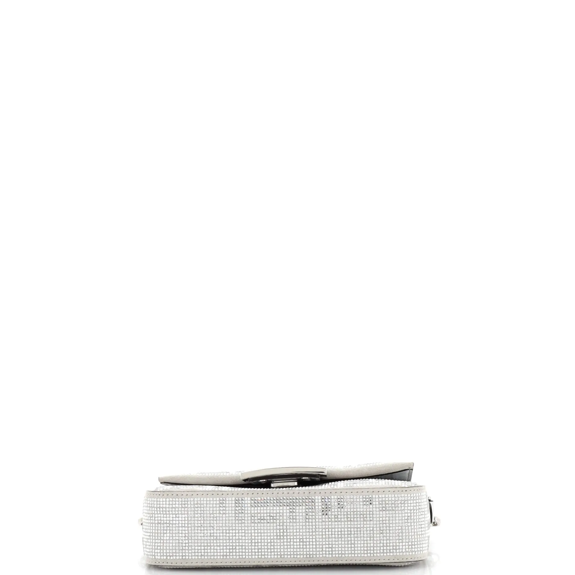Baguette NM Bag Zucca Crystal Embellished Suede Mini