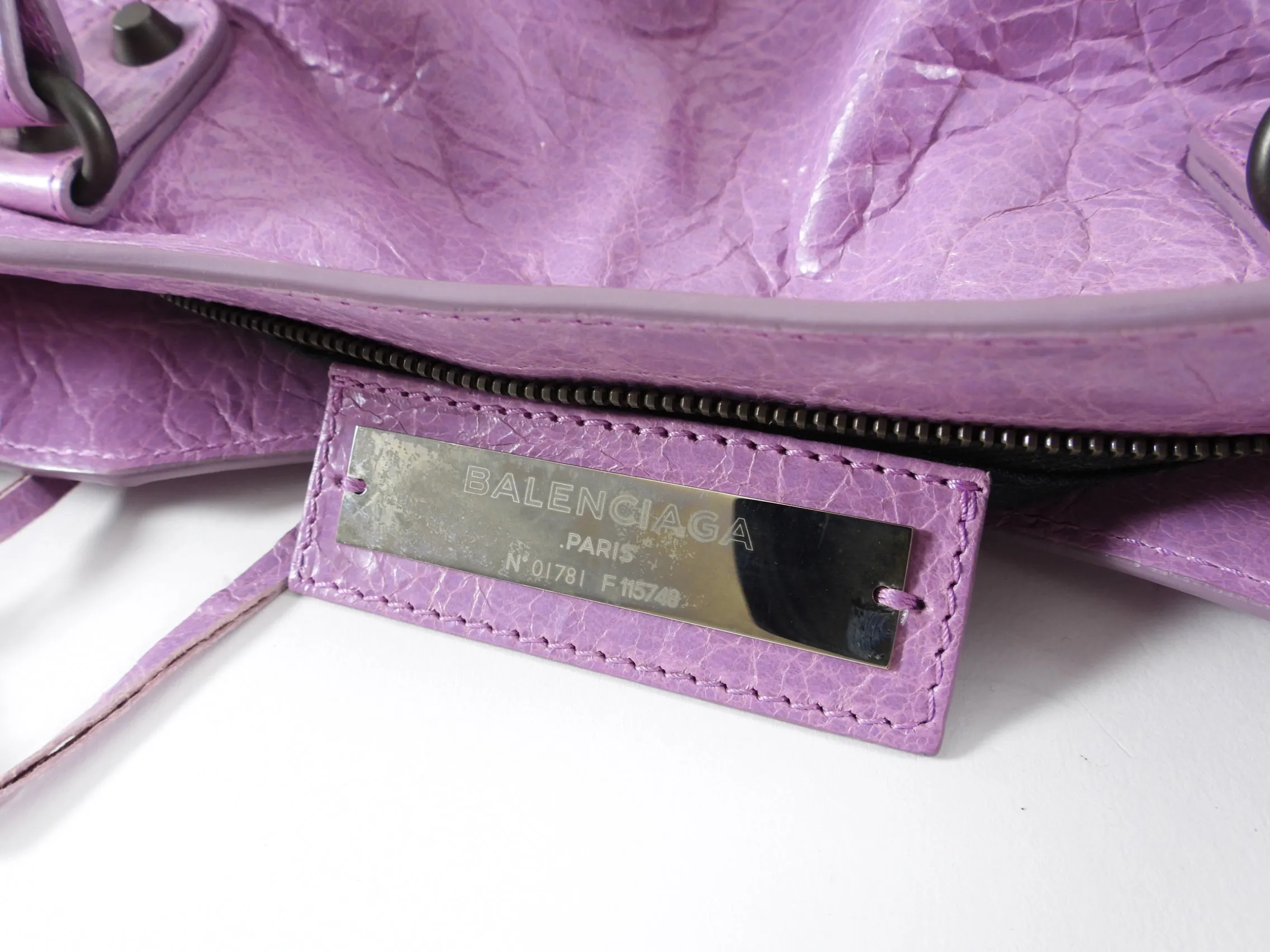 Balenciaga Classic City Medium Lambskin Lilac Purple Bag