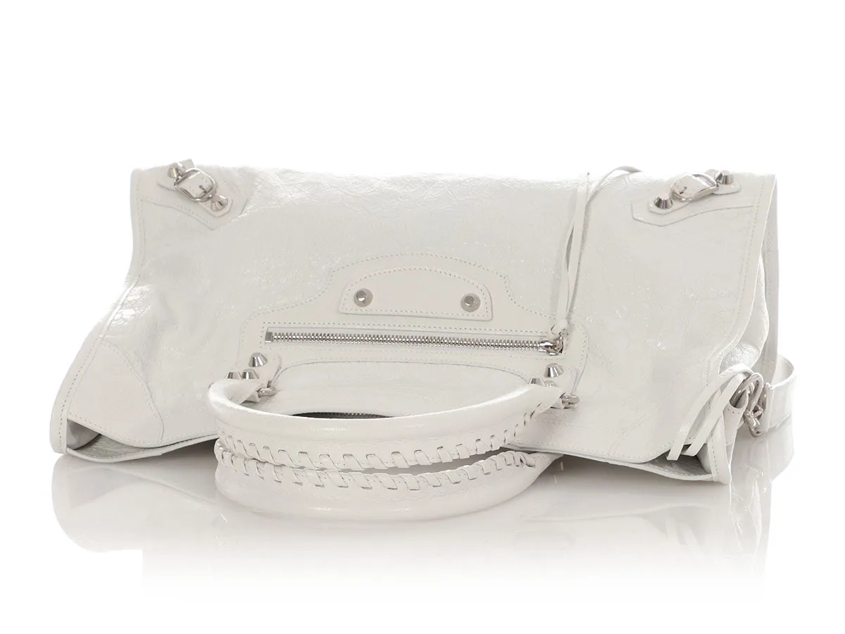 Balenciaga Medium White Le City Bag