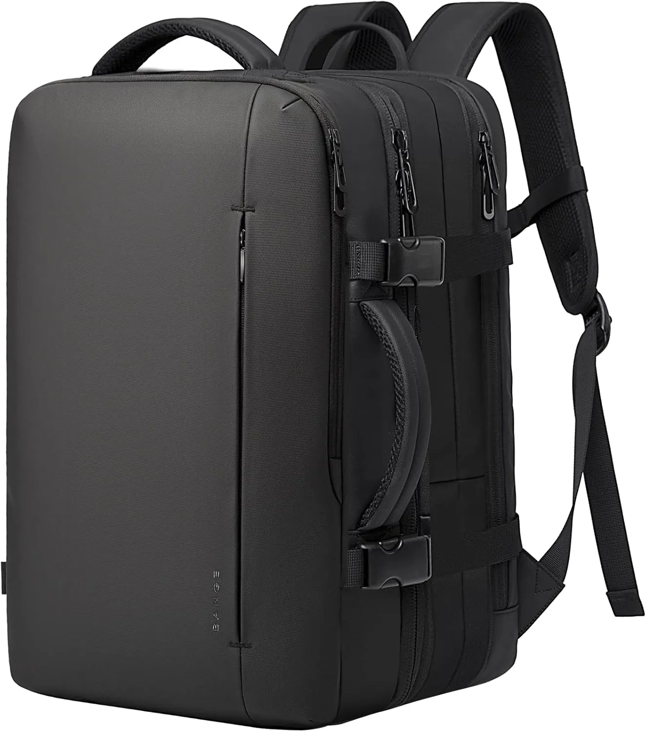 BANGE 45L Men's Expandable Travel Backpack, Men's Laptop Backpack for 17.3Inch Laptop, Carry On Backpack Fits Under Seat Airline Approved, Personal Item Travel Bag for Men