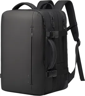 BANGE 45L Men's Expandable Travel Backpack, Men's Laptop Backpack for 17.3Inch Laptop, Carry On Backpack Fits Under Seat Airline Approved, Personal Item Travel Bag for Men