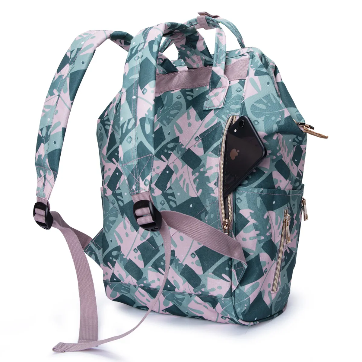Bebamour Casual College Backpack Lightweight Travel Wide Open Back to School Backpack for Women&Men