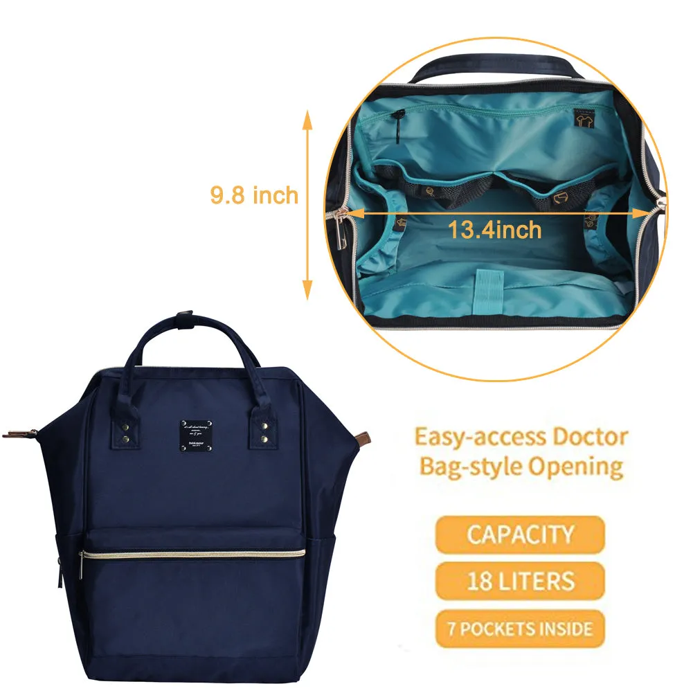 Bebamour Casual College Backpack Lightweight Travel Wide Open Back to School Backpack for Women&Men