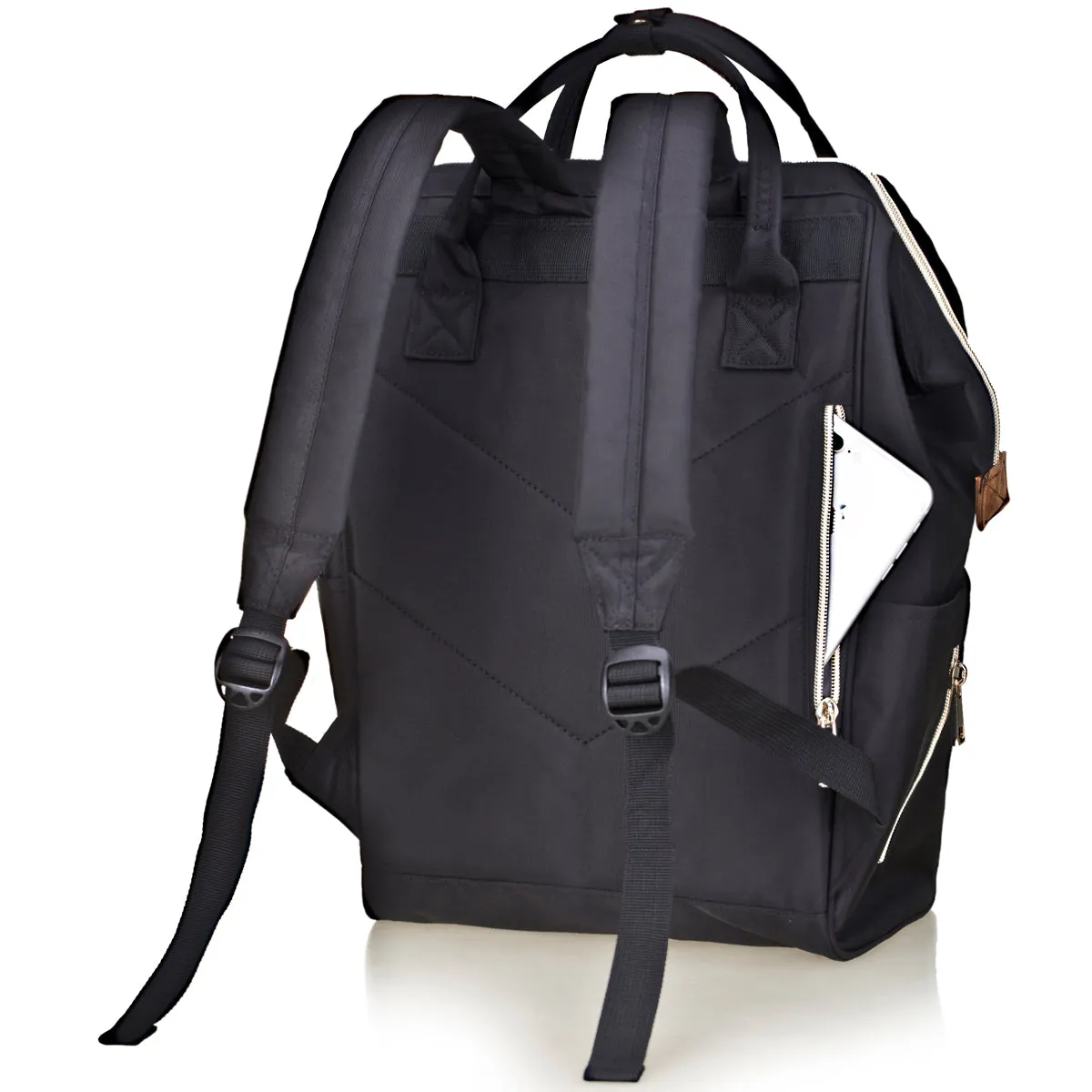 Bebamour Casual College Backpack Lightweight Travel Wide Open Back to School Backpack for Women&Men