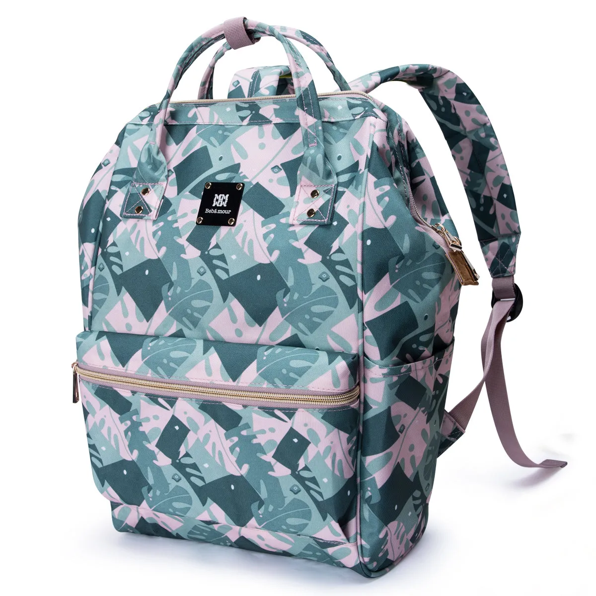 Bebamour Casual College Backpack Lightweight Travel Wide Open Back to School Backpack for Women&Men