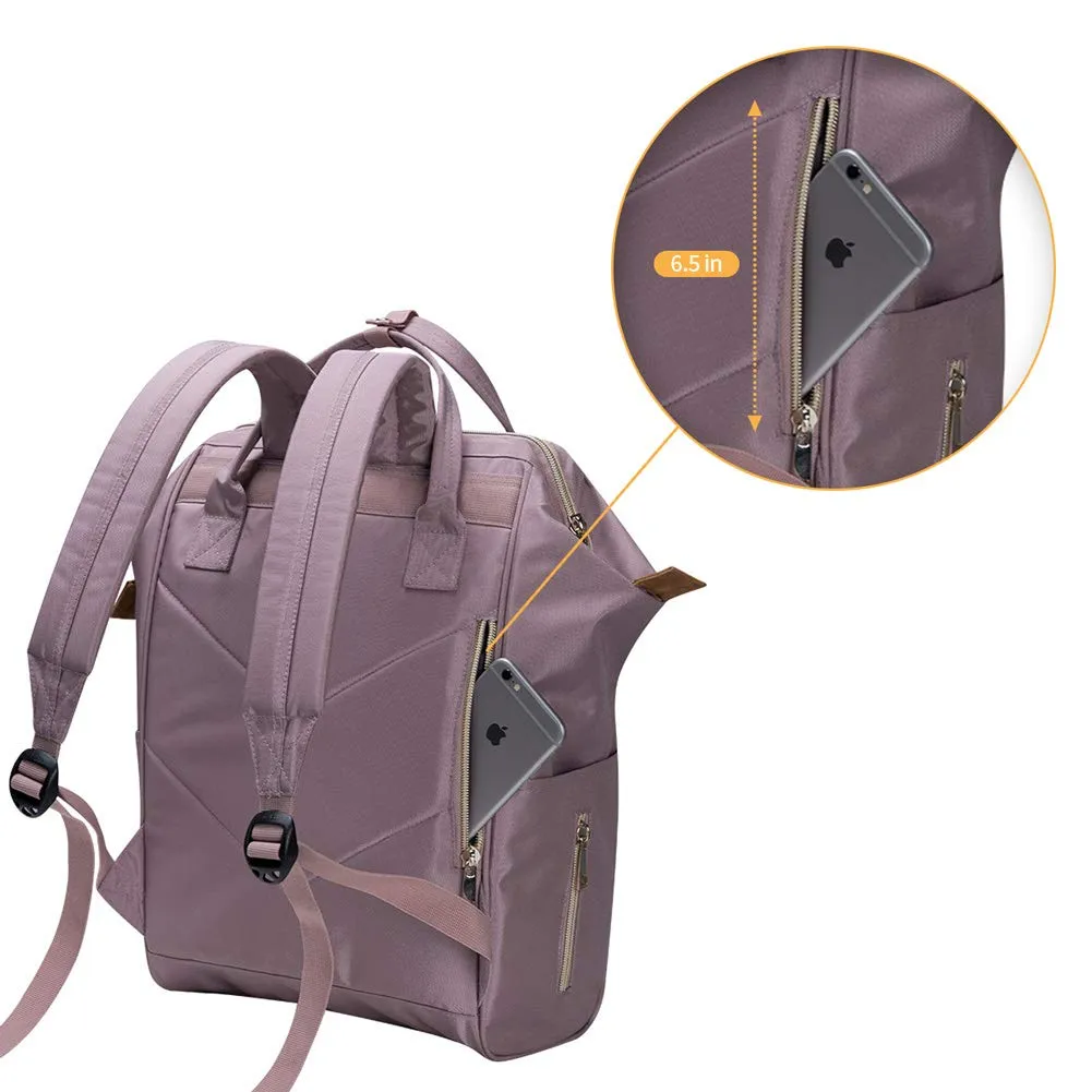 Bebamour Casual College Backpack Lightweight Travel Wide Open Back to School Backpack for Women&Men