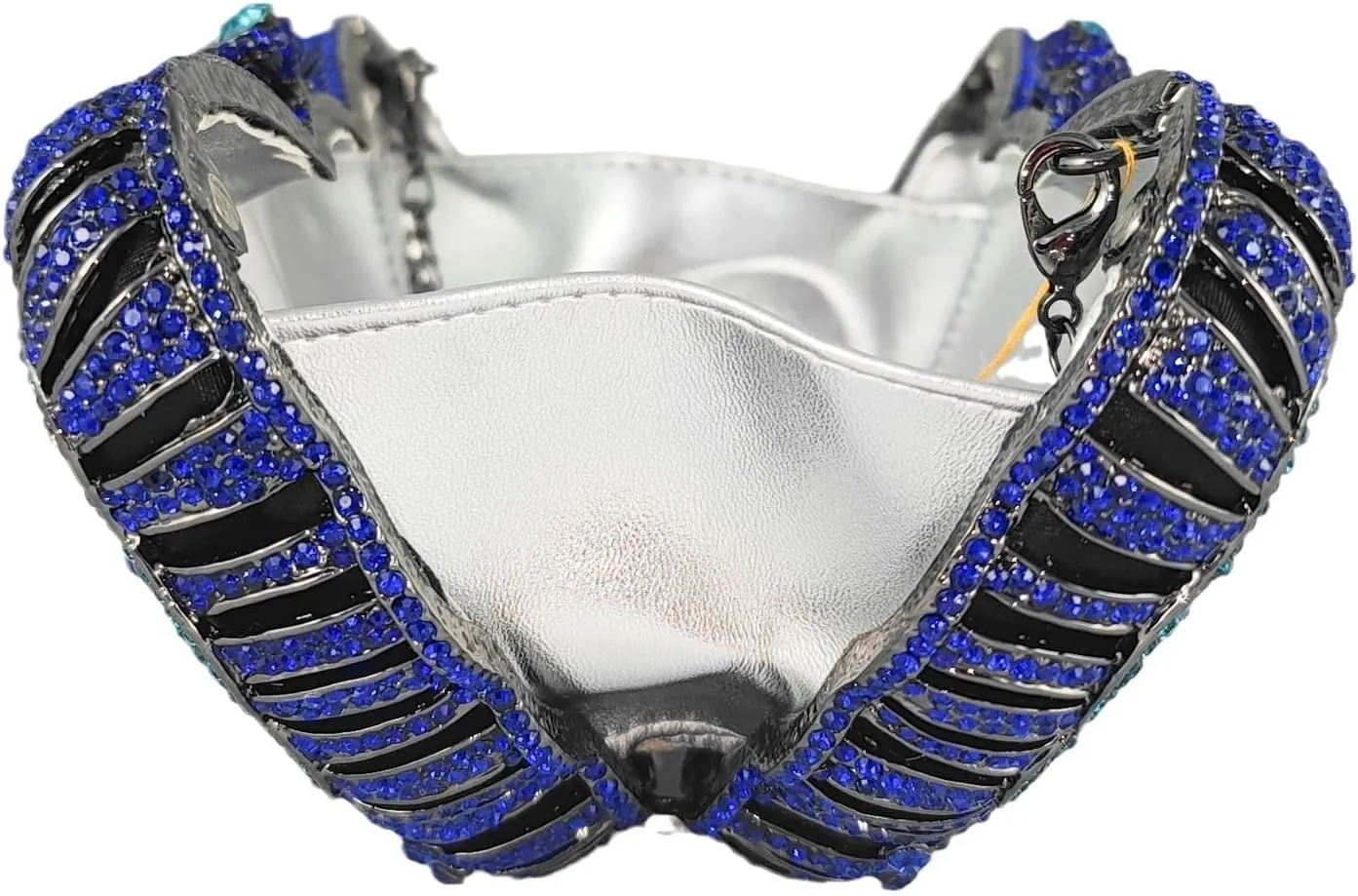 Boutique De FGG Butterfly Clutch Minaudiere Bag Women Rhinestone Evening Handbags Bridal Wedding Crystal Clutch Purse,Mini