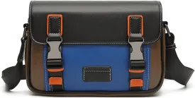 Crossbody Messenger Bag for Men, Color Clash Design