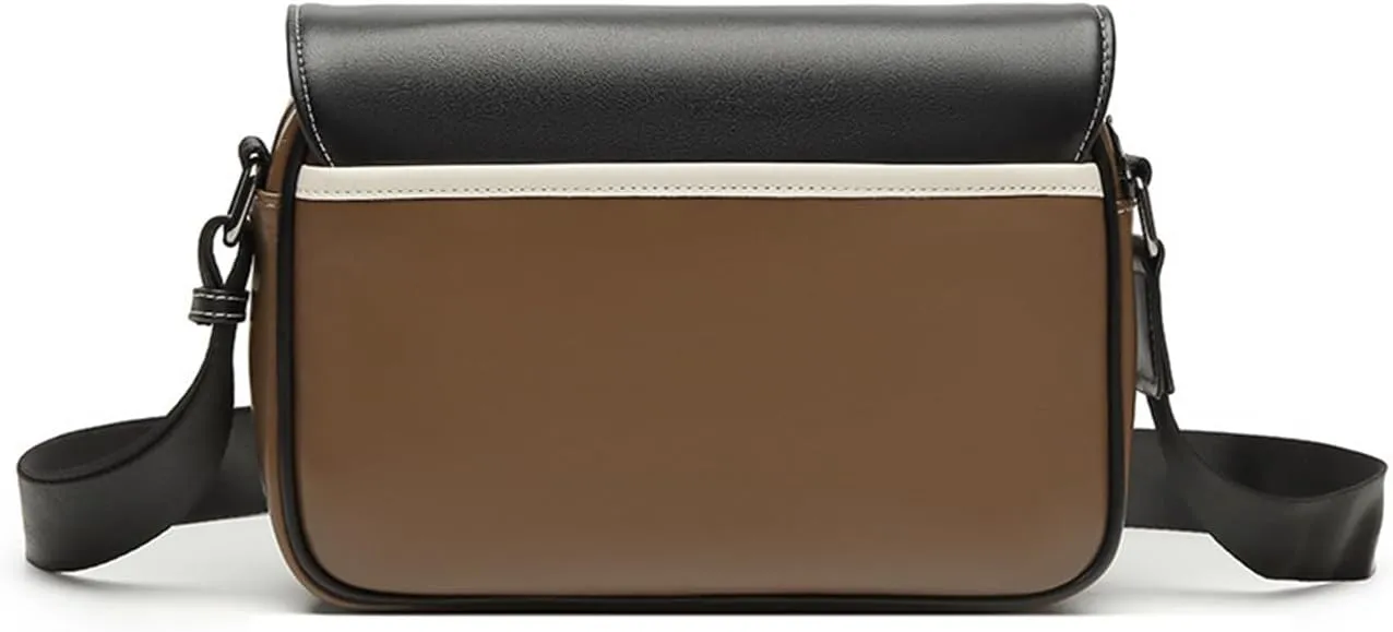 Crossbody Messenger Bag for Men, Color Clash Design