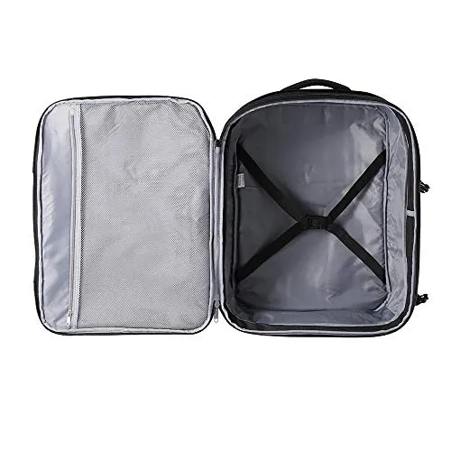 CX Luggage Expandable Travel Backpack - 22x14x9 Expanding to 22x14x10 - Laptop Sleeve Within - Lightweight Travel Backpack For International Travel (Black)