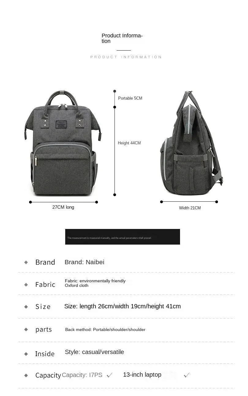 Diaper Bags Mommy Bag Fashion Fashionmonger Multifunctional Large Capacity Backpack Oxford Cloth