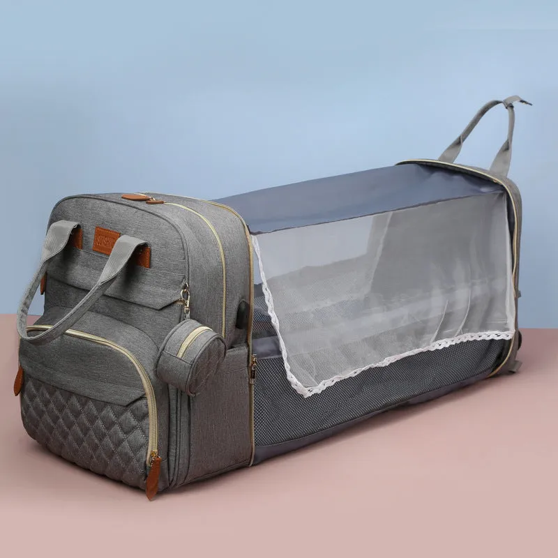 Diaper Bags Mommy Bag Multi-Function Folding Large Capacity Backpack