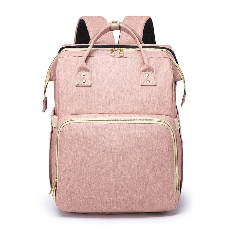 Diaper Bags Mommy Bag Portable Folding Baby Bed Multifunctional Large Capacity out
