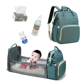 Diaper Bags Mommy Bag Portable Folding Baby Bed Multifunctional Large Capacity out