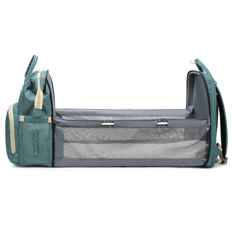 Diaper Bags Mommy Bag Portable Folding Baby Bed Multifunctional Large Capacity out