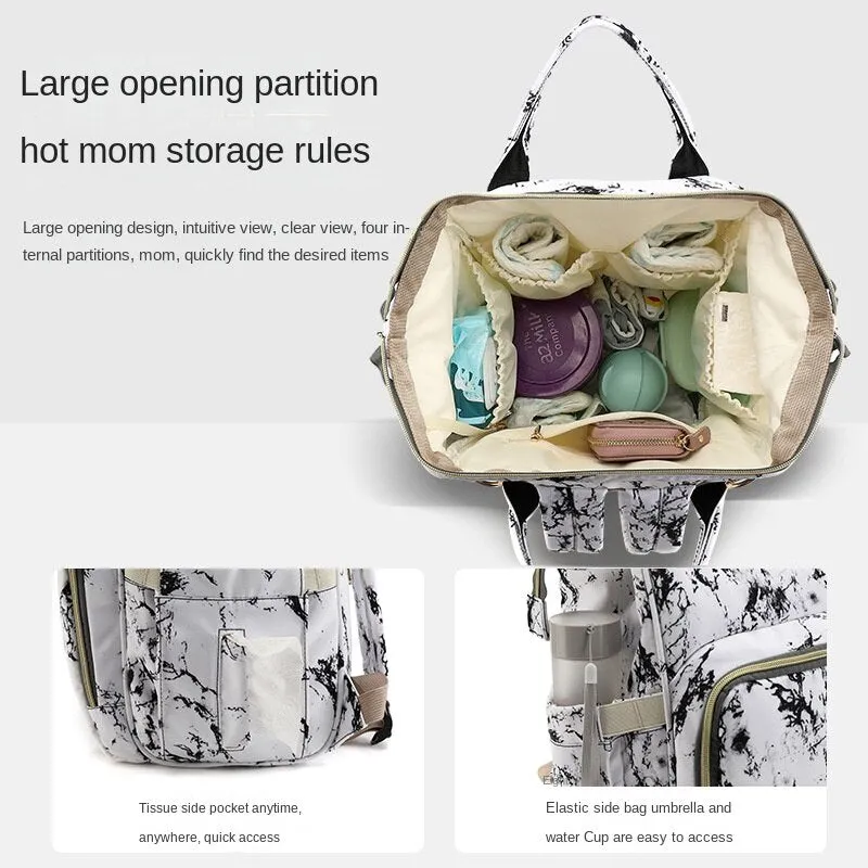 Diaper Bags Mommy Bag Printing Large Capacity Backpack Fashion Portable