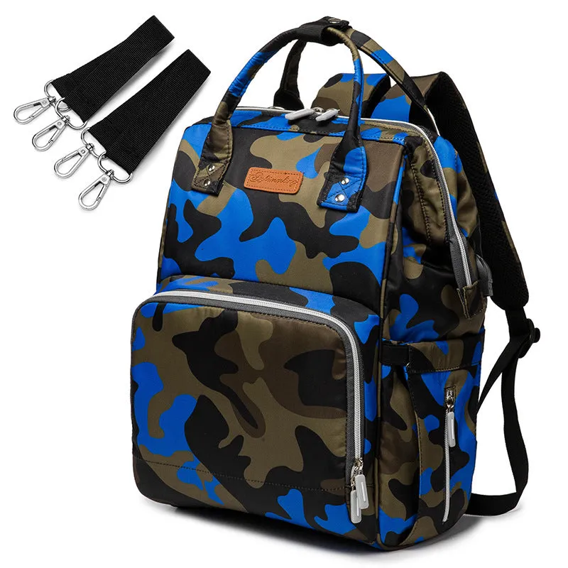 Diaper Bags Mommy Bag Two-Shoulder Maternal Child Outing Multi-Functional Large-Capacity Backpack