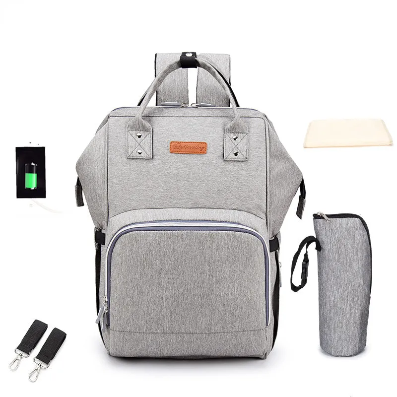 Diaper Bags Mommy Bag Two-Shoulder Maternal Child Outing Multi-Functional Large-Capacity Backpack