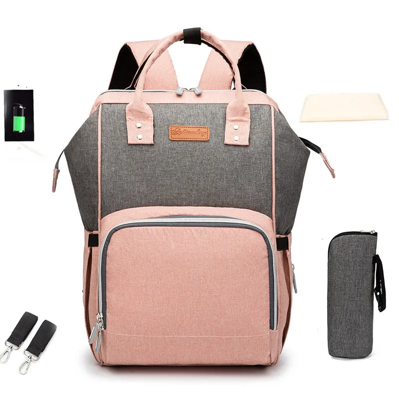 Diaper Bags Mommy Bag Two-Shoulder Maternal Child Outing Multi-Functional Large-Capacity Backpack