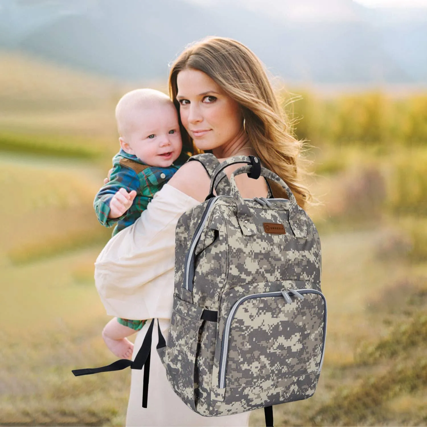 Diaper Bags Mommy Bag Two-Shoulder Maternal Child Outing Multi-Functional Large-Capacity Backpack