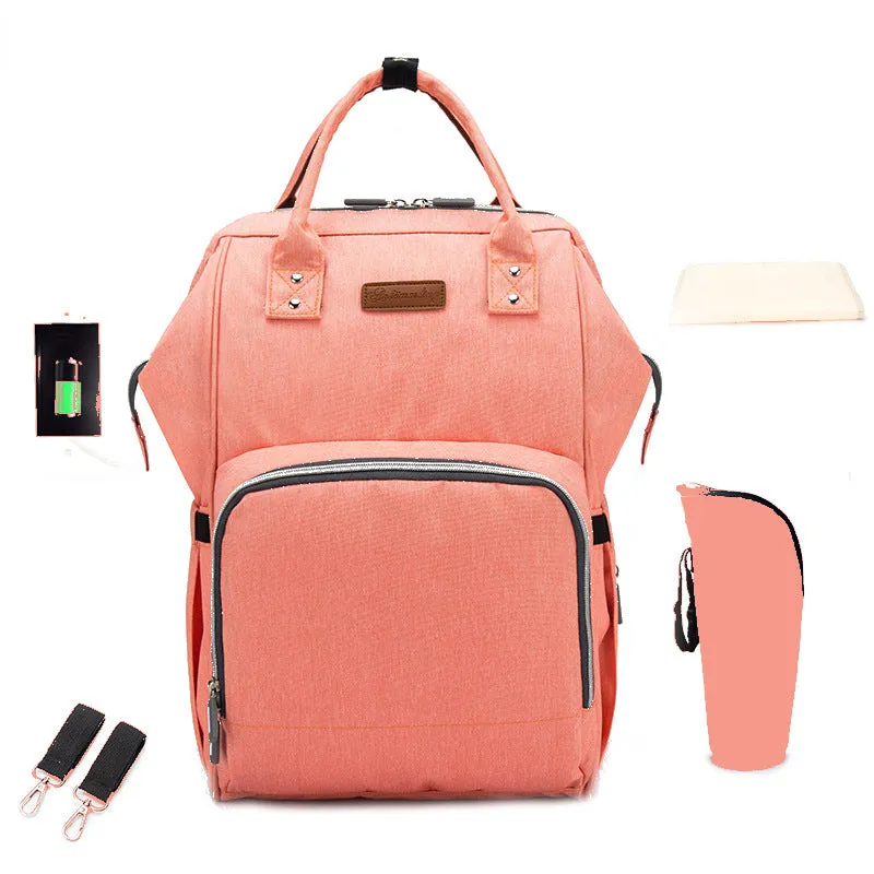 Diaper Bags Mommy Bag Two-Shoulder Maternal Child Outing Multi-Functional Large-Capacity Backpack