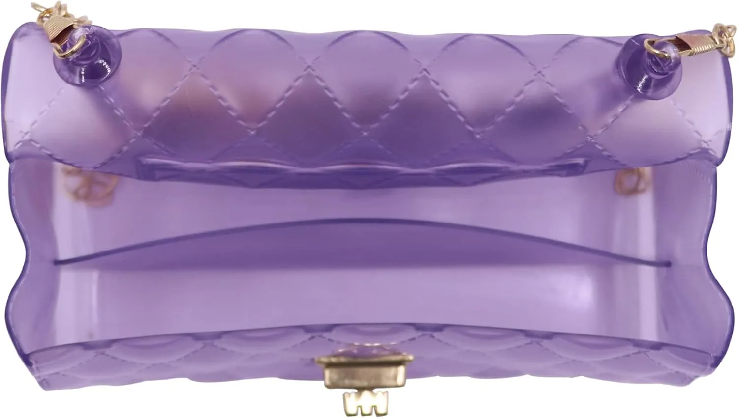 Fashion Candy Color Jelly Crossbody Bag for Women Girls Transparent Satchel Shoulder Handbag with Beaded Top Handle