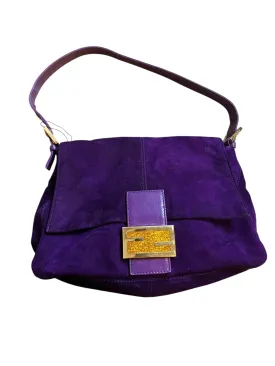 Fendi Purple Vintage Suede Mama Baguette DXBK0135