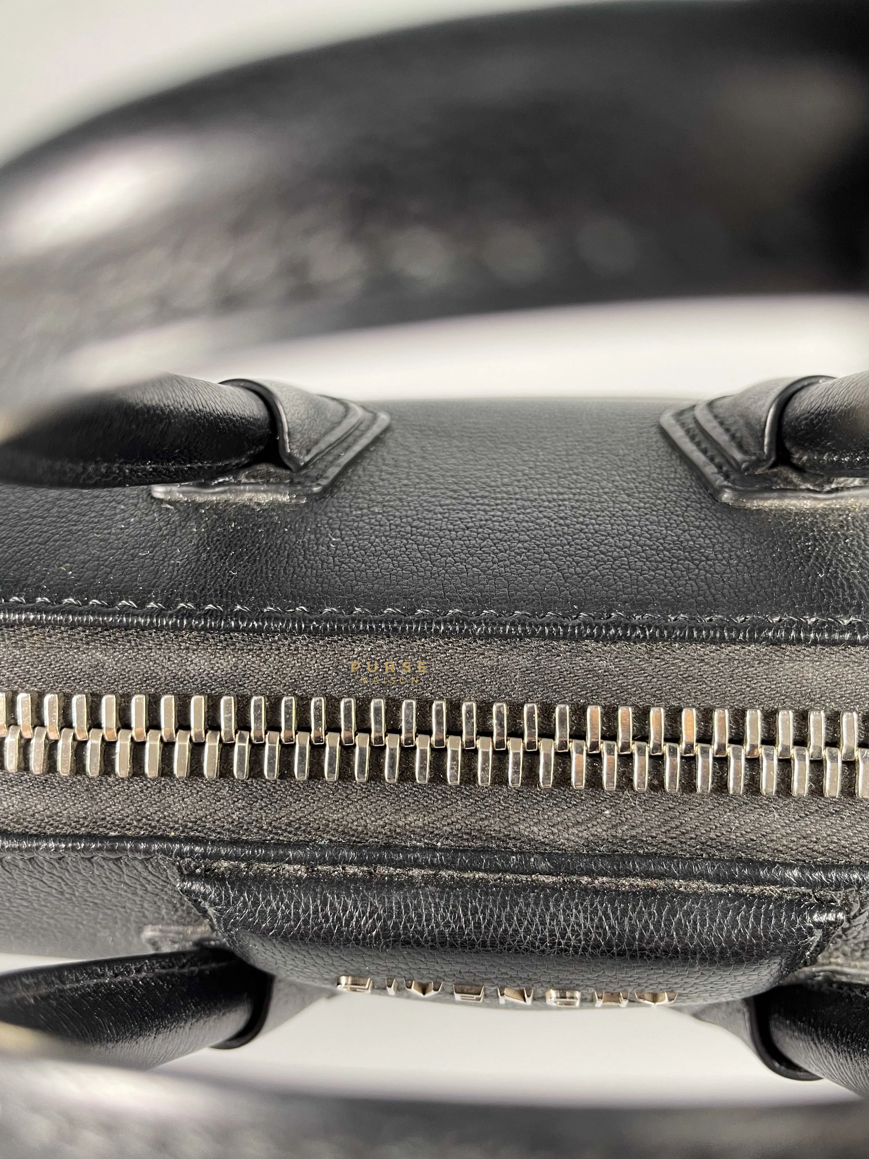 Givenchy Antigona Mini Black Goatskin Canvas Bag