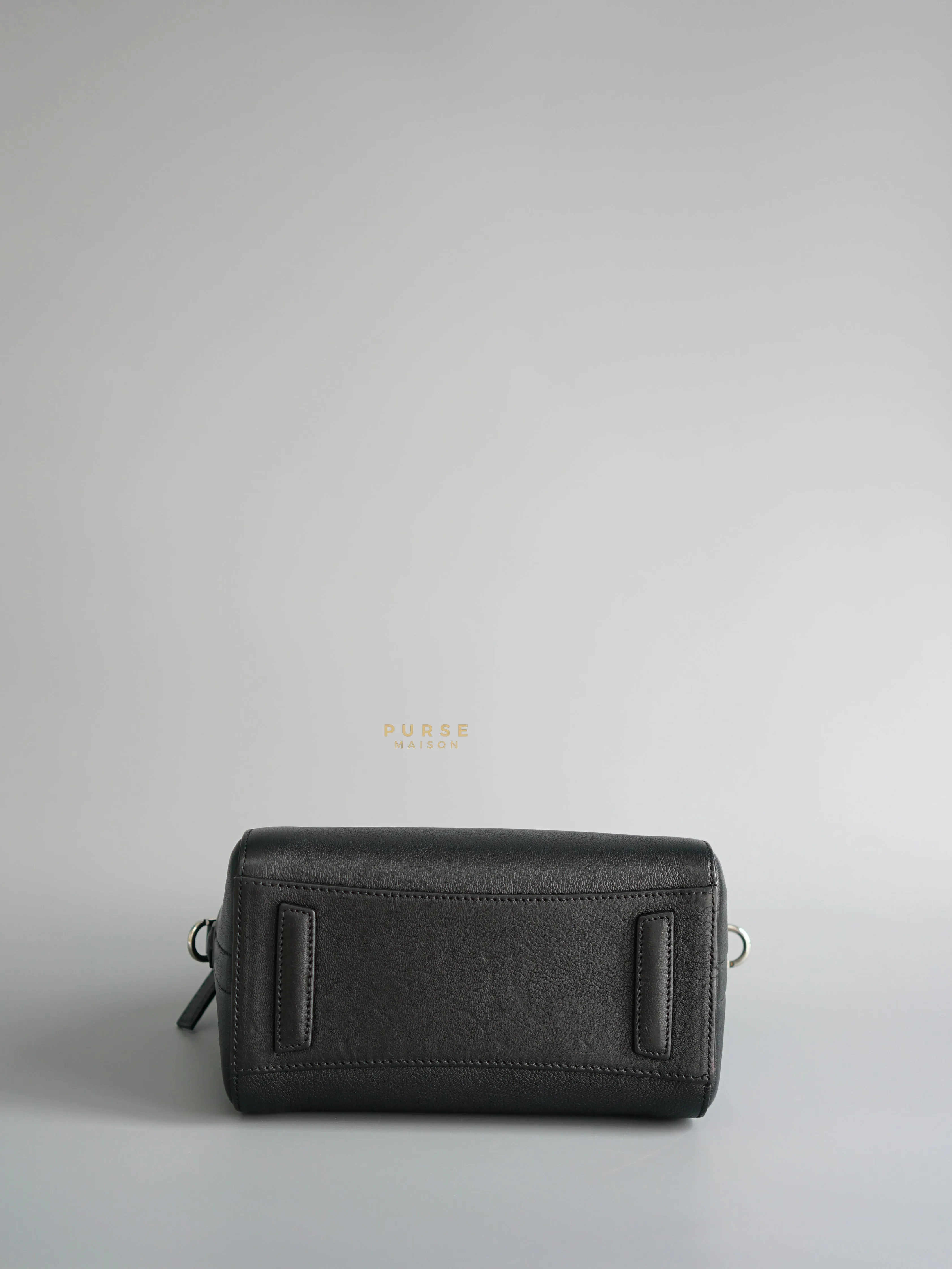 Givenchy Antigona Mini Black Goatskin Canvas Bag