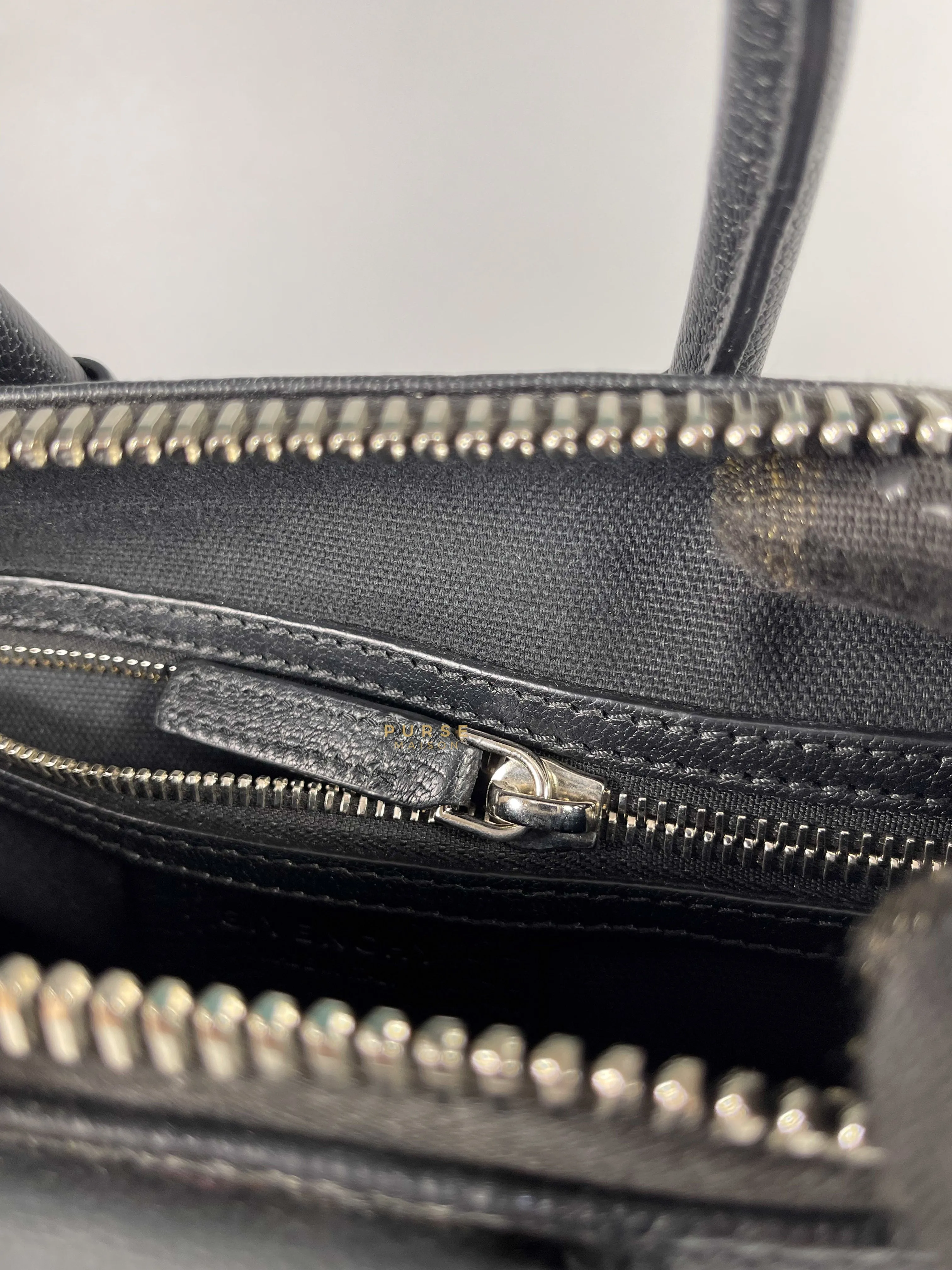Givenchy Antigona Mini Black Goatskin Canvas Bag