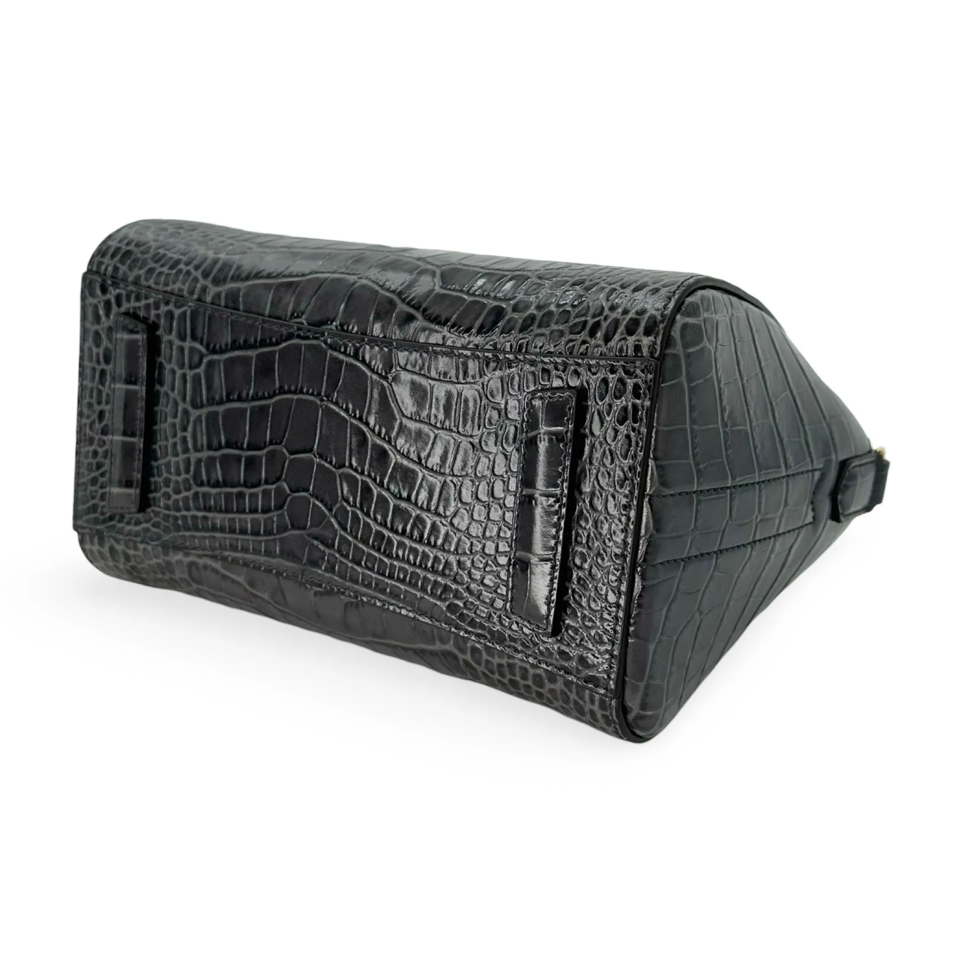 GIVENCHY: Croc Embossed Mini Antigona