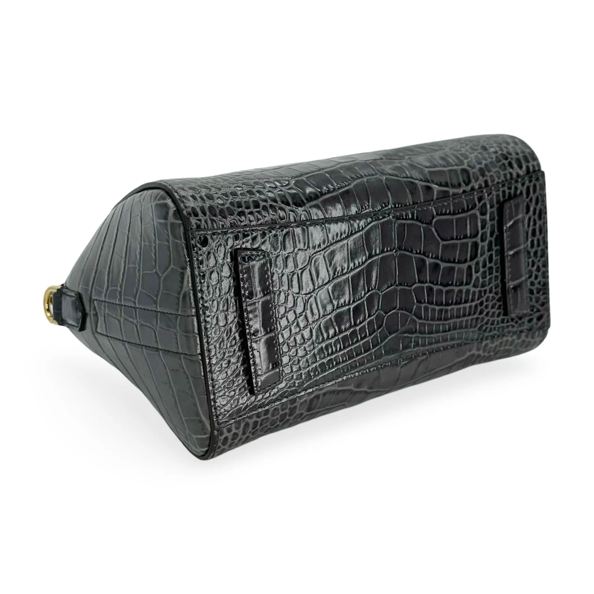 GIVENCHY: Croc Embossed Mini Antigona