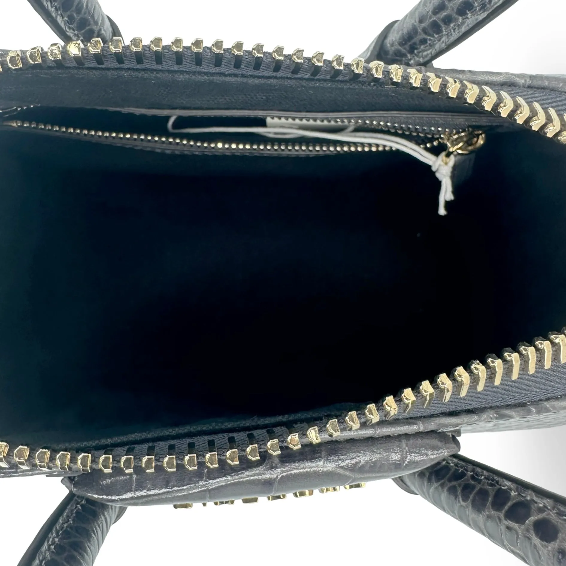 GIVENCHY: Croc Embossed Mini Antigona