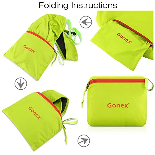Gonex 30L Packable Backpack, Lightweight Daypack Green