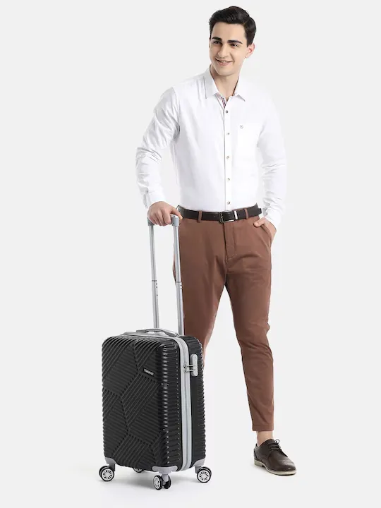 Hexa Textured 360 Degree Rotation Hard Cabin-Sized Trolley Bag 32.2L