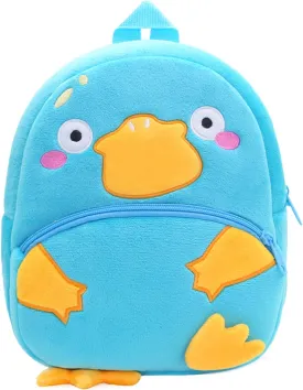 KISSOURBABY Cute Toddler Backpack,Cartoon Cute Animal Plush Backpack Toddler Mini School Bag for Kids Age 2-4 Years Old(Platypus Blue)