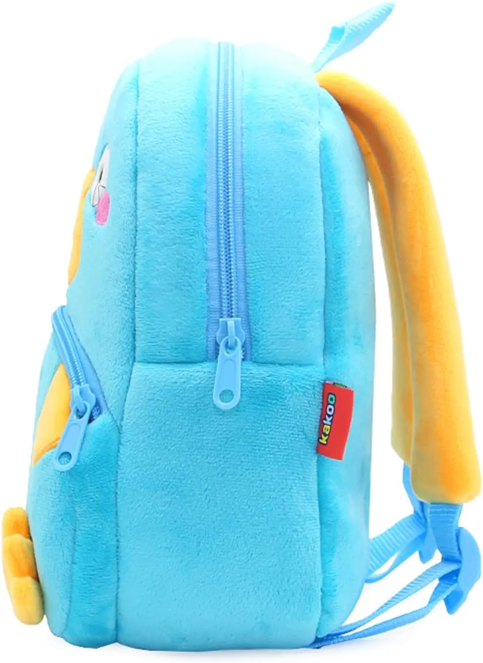 KISSOURBABY Cute Toddler Backpack,Cartoon Cute Animal Plush Backpack Toddler Mini School Bag for Kids Age 2-4 Years Old(Platypus Blue)