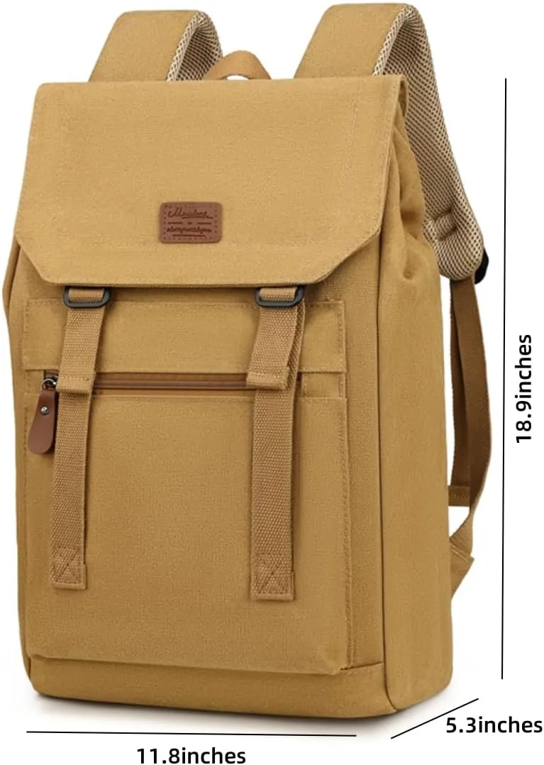 Laptop Backpack Women,Work Backpack Woman Canvas,Commuter Black,Bookbag Fits 17 inch Lapop.