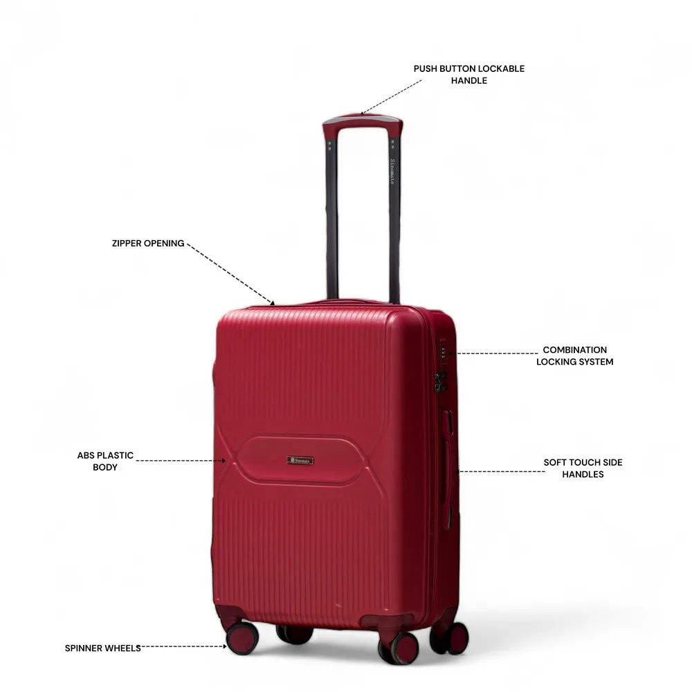 Lightweight Luggage Medium Size Check in and Cabin Size Combo Set | Backpack Free