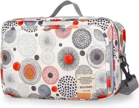MOMIGO Baby Diaper Caddy Bag - Diaper Caddy Tote Baby Stroller Bag Nursery Storage Bin for Diapers, Wipes & Toys Mini Diaper Bag for Outdoor (Circular)