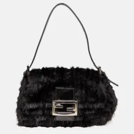 Monogram Fur Baguette