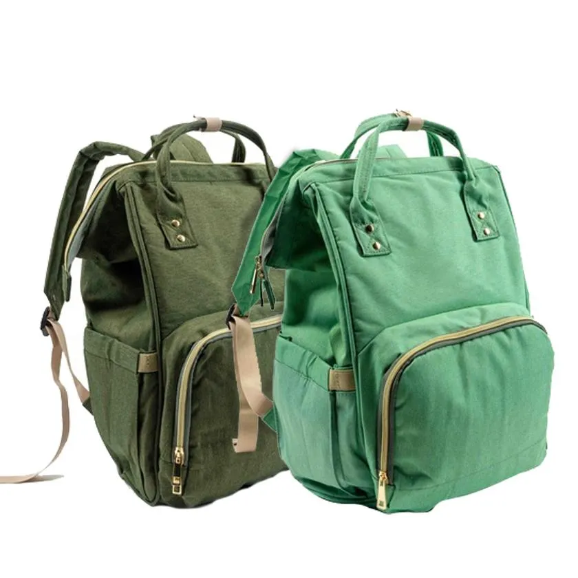 Multifunction Diaper Bag Water-Resistant Backpack