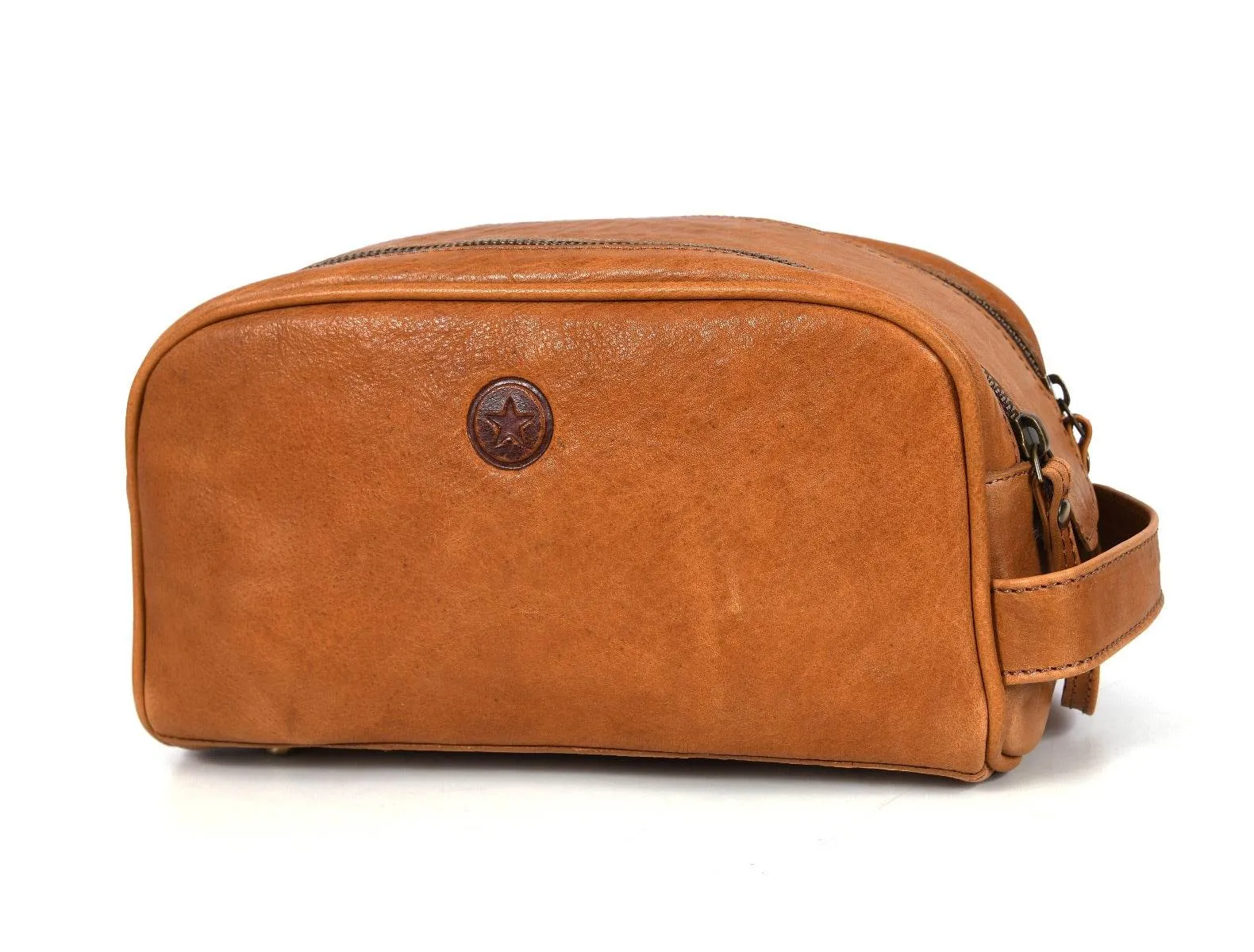 Omaha Leather Toiletry Bag