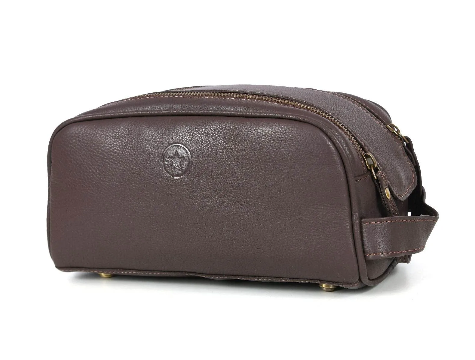 Omaha Leather Toiletry Bag