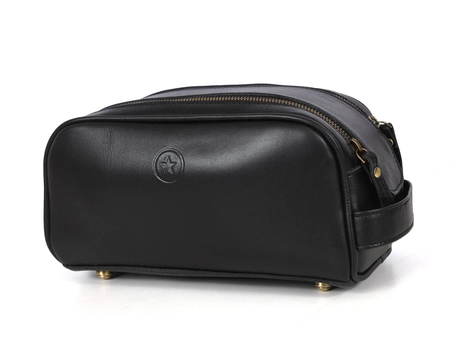 Omaha Leather Toiletry Bag