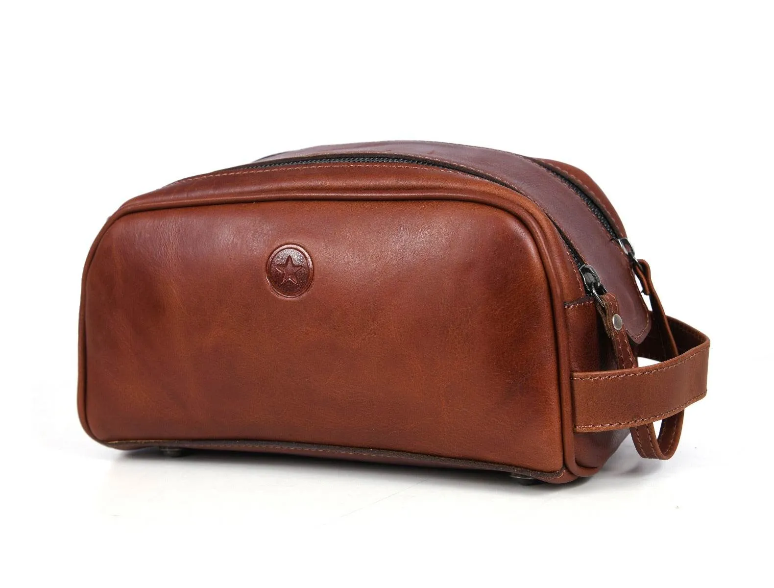 Omaha Leather Toiletry Bag