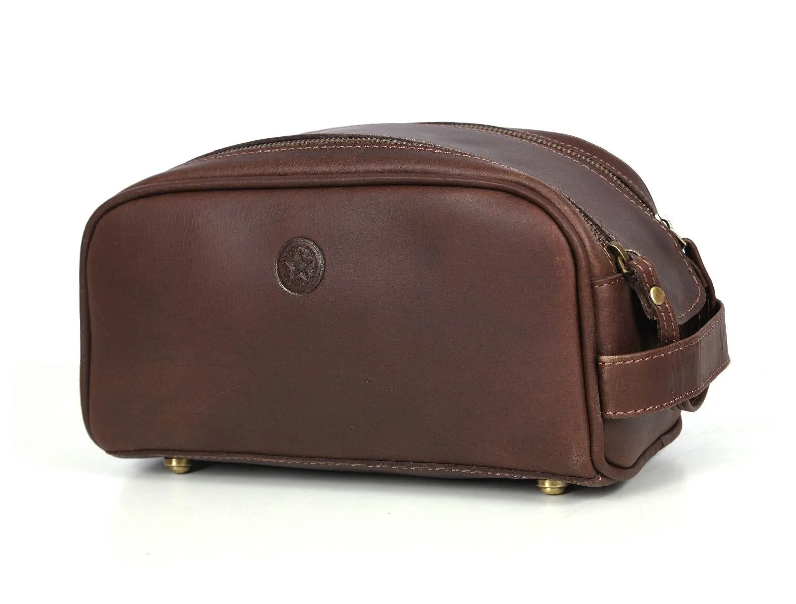 Omaha Leather Toiletry Bag