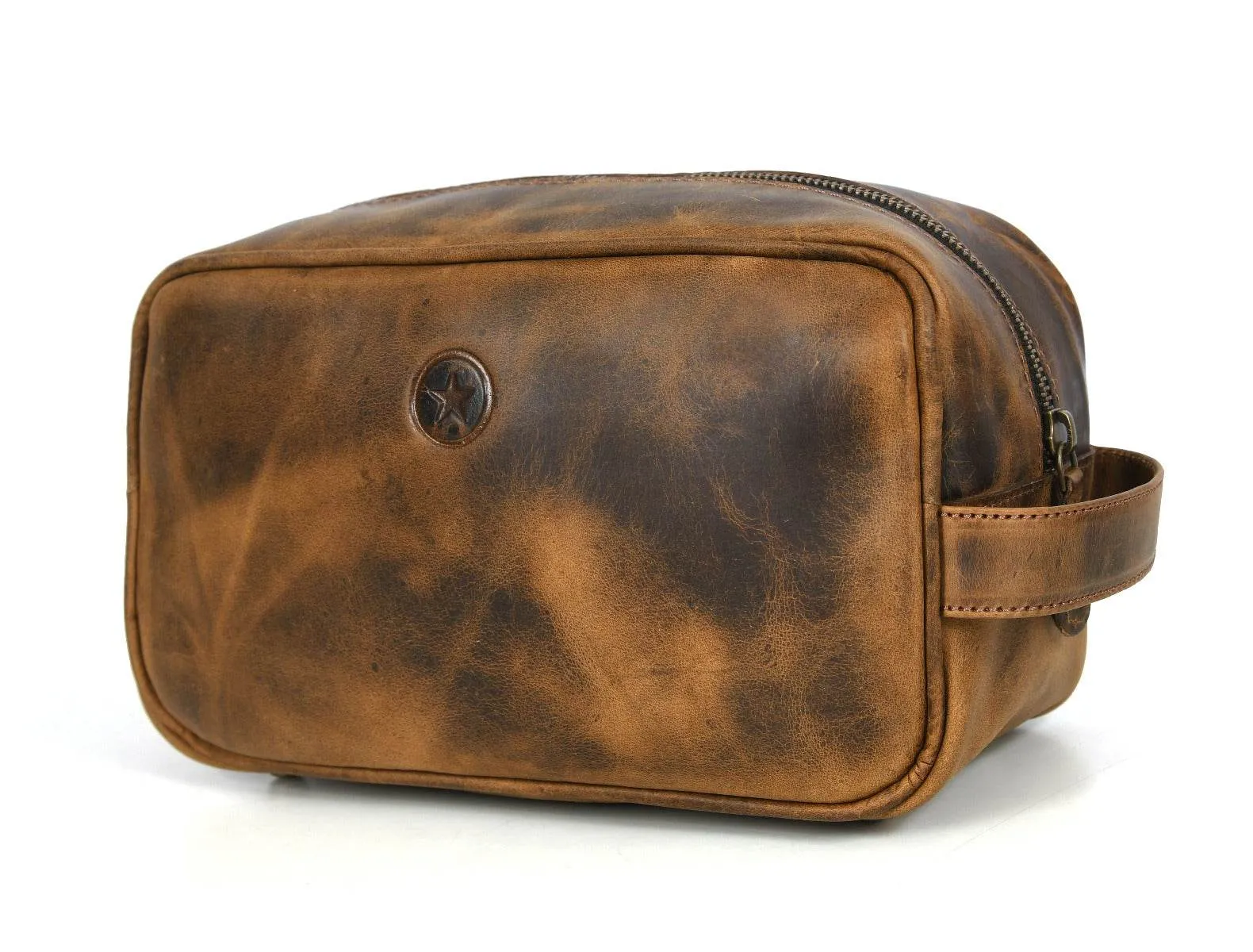 Omaha Leather Toiletry Bag