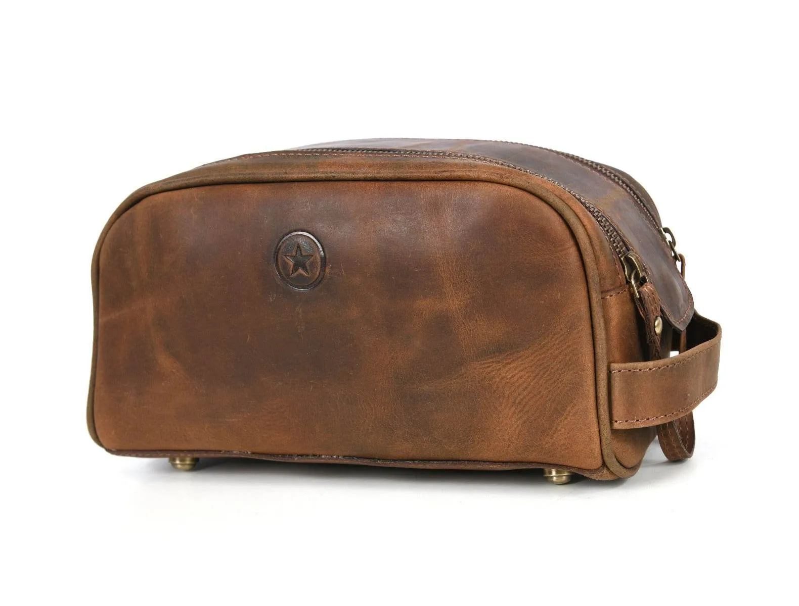 Omaha Leather Toiletry Bag